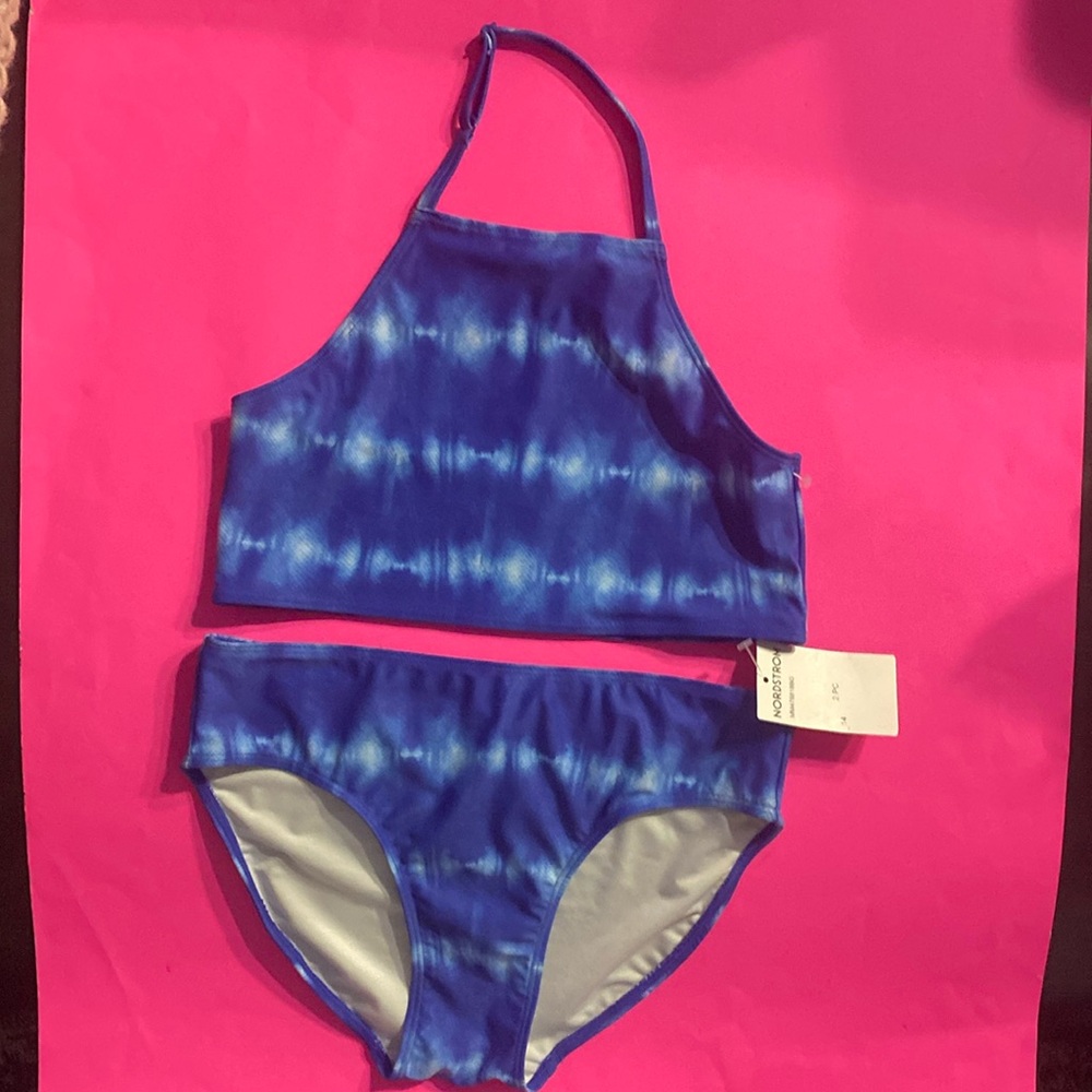 Melrose and Market-Nordstrom 2-Piece Girls’ Swimsuit, Tie Dye, NWT